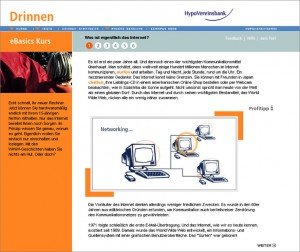 Online-Texte für das HypoVereinsbank eLearning-Projekt "eCampus" (CD-ROM, Intranet)